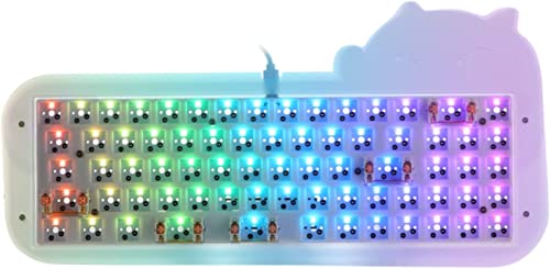 Mini Cat 69 DIY メカニカル ゲーミングキーボードキット 65% ホットスワップ対応 アクリル RGB 有線 スタビライザーチュ