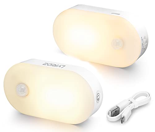 LEDセンサーライト 人感センサー 足元灯 usb充電式 足元ライト 人感 ナイトライト 無段階明るさ調節 3つのモード 電球色 省エネ 廊下