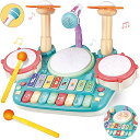 音楽おもちゃ 子供 多機能 ピアノ・鍵盤楽器の玩具 子ども 早期開発 知育玩具 パーカッション セット 男の子 女の子 電子 キーボード 楽器