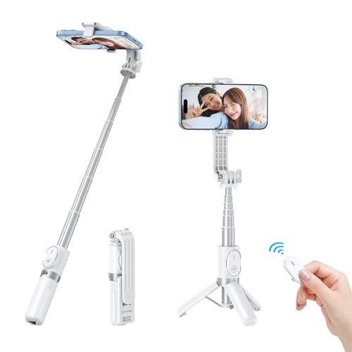 コンパクトで頑丈SYNCWIRE 自撮り棒 スマホスタンド 三脚 スマホ GoPro兼用 じどり棒 Bluetoothリモコン付き 軽量 360