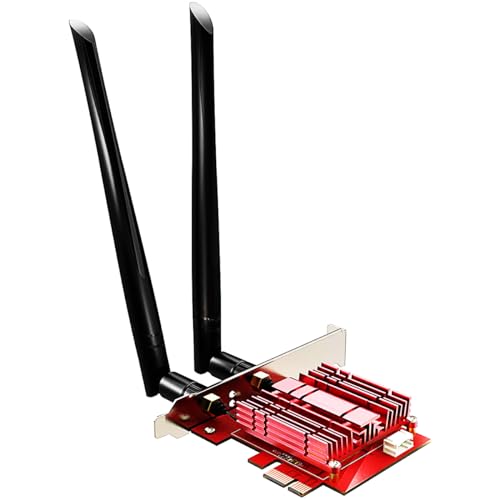 WiFi 6E AX5400 PCIe 無線lanカード、デス