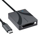 ・ Cfexpress Type B CRCFXB・素早くて簡単：Sabrent の USB タイプ C タイプ B カードリーダー CRCFXB は、 タイプ B メモリーカードに対応し、USBC ホストポート経由で最適に読 み取ることができます。これにより、編集やバックアップのためにコンテンツを迅速か つ容易に転送することができます。・一瞬で：このカードリーダーは、互換性とパフォーマンスのために BOT と UASP マスス トレージの両方の仕様に対応しています。内蔵の 15cm（6 インチ）USB タイプ C ケーブ ルは、最大 10Gbps（USB 3.2 Gen2）で接続し、最大 950MBps の転送が可能です。・動作：カードリーダーは、プラグ＆プレイで便利。バスパワーで動作するため、外部電 源は不要です。また、ホストポートの各速度に合わせ、古い USB 仕様との下位互換性が あります。・長持ち：CRCFXB の本体は、頑丈さと外観のために高品質のアルミニウムで構成されて います。この素材は、動作中の熱放散にSabrent USB TypeC Type Bカードリーダー CRCFXB は、 Type Bメモリーカードからデータを素早く簡単に転送できます。 HD写真やビデオのキャプチャ、編集、バックアップがこれまでになく簡単になりました。 最大950MBpsでUSBC経由で10Gbps USB 3.2 Gen 2接続でコンテンツを転送します。 BOT と UASP モードは互換性とパフォーマンスがサポートされているため、さまざまなデバイスに安心して接続できます。 Nikon D5/D6、Canon EOS R5、EOSC300 Mark II/III、Panasonic S1/S1R、Fujifilm XH2Sなど、一連のカメラに対応するメモリーカードに対応しています。 15cm 6インチ USB TypeC USBC ケーブルが内蔵されており、Windows、macOS、その他のデバイスに簡単に接続できます。 カードリーダーはプラグアンドプレイ、バス電源、USB下位互換性1で、便利かつシンプルに保ちます。 準備ができたらLEDインジケーターが点灯します。 このデバイスはポータブルでありながら頑丈で、プロフェッショナルな外観の高品質アルミニウムで作られています。 この素材はメモリーカードの熱を逃がし、素早く涼しく保ちます。 高品質のSabrentハードウェアで最大のパフォーマンスと保護を手に入れましょう。 *TypeCからTypeAへのアダプターは含まれていません。 パッケージ内容: ? USB TypeC CFExpress Type Bカードリーダー。 システム要件: ? 窓。 ? MacOS。