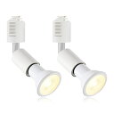 ライティングバー用 スポットライト E26口金 電球付き ダクトレールライト 省エネ 6W ビーム電球 PAR20 3000K電球色 ホワイト