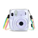 チェキケースFujifilmチェキinstax mini 11ケース mini11カメラケース ハードケース PCカバー ショルダーストラップ