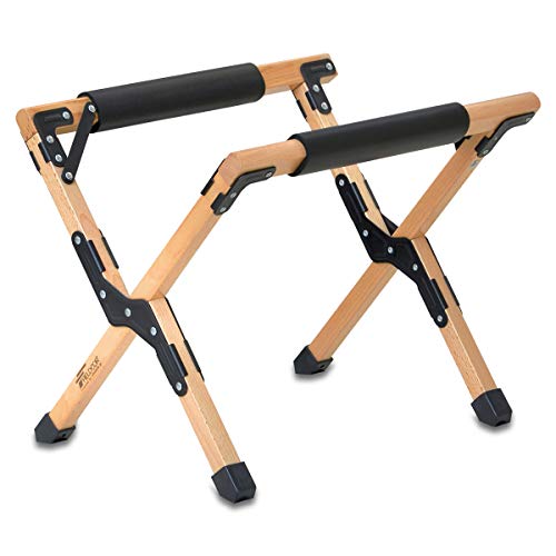 木製 クーラースタンド 耐荷重150kg 折りたたみ 収納バッグ付 脚キャップ 水抜き ウッド 簡単設置 コンパクト収納 クー