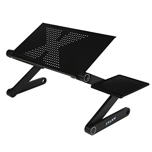 ノートパソコンスタンド パソコンデスク PCスタンド 折りたたみ式 アルミ製 42cm