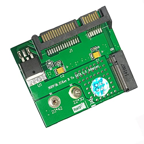 樂天商城 - NGFFM.2 Key B SSD to SATA2.5 7+15PIN ライザーカード ソリッドステートドライブアダプター PCBA