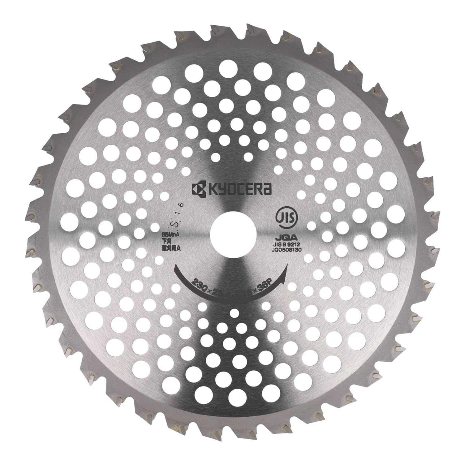 京セラ 旧リョービ 刈払機用 軽量 高耐久チップソー 230×36P 4900702