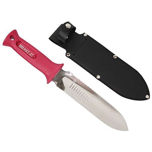 千吉 万能スコップDX ステンレス SGT27 根切り・草取り・山菜採りなどに ケース付