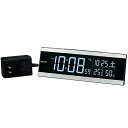 セイコークロックSeiko Clock セイコー クロック 置き時計 目覚まし時計 電波 デジタル 交流式 カラー液晶 シリーズC3 04:銀色