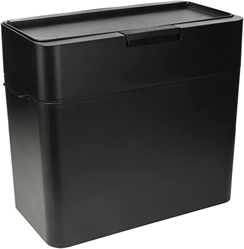ライクイット likeit フタ付きゴミ箱 防臭 オムツゴミ箱 ニオイ漏れ対策 シールズ9.5 密閉ダストボックス ブラック 約9.5L LB