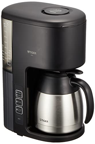 タイガー魔法瓶TIGER コーヒーメーカー 8杯用 真空 ステンレス サーバー アイス機能付き カフェブラック ACEV080KM