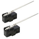 マイクロスイッチ 2個入 Z15HW24B 1NO + 1NC 長鋼線 レバー タイプ マイクロクション スイッチ 3ネジ端子 15A定格電流