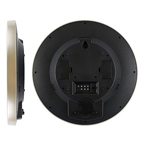 CASIOカシオ 掛け時計 電波 ゴールド 直径36cm アナログ プログラム 時報 機能 カレンダー 表示 IC2100J9JF