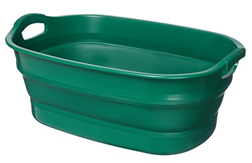 イセトウIsetou伊勢藤 タブ グリーン 23L ソフトタブプラス__コンパクト収納_水抜き栓付き I5632