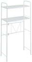 ベルカ ゴミ箱上ラック キッチンスペースラック 伸縮タイプ 幅55~85×奥行34.2×高さ140cm ホワイト キッチン収納 レンジ台 SP
