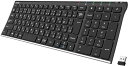HW193 2.4G ワイヤレスキーボード日本語配列 無線ステンレススチール 軽量 フルサイズキーボード テンキー付き コンピューター、デスク