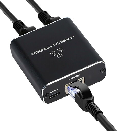 Anberech R45 ネットワーク スプリッター 1x2 アダプター R45 分配器1入力2出力 ギガビット 高速1000 Mbps Cat Anberech R45 ネットワーク スプリッター 1x2 アダプター R45 分配器1入力2出力 ギガビット 高速1000 Mbps Cat