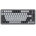 R75 ラピッドトリガー キーボード メカニカル KL ゲーミング 磁気スイッチ RGB 有線 B コンパクト 75%配列ノブ付きPB キーキ