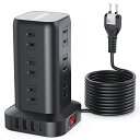 電源タップ タワー 蛸足コンセント mini型 ほこり防止 シャッター付き 配線しやすい180°スイングプラグ m 延長コード Pプラグ 1個(2)