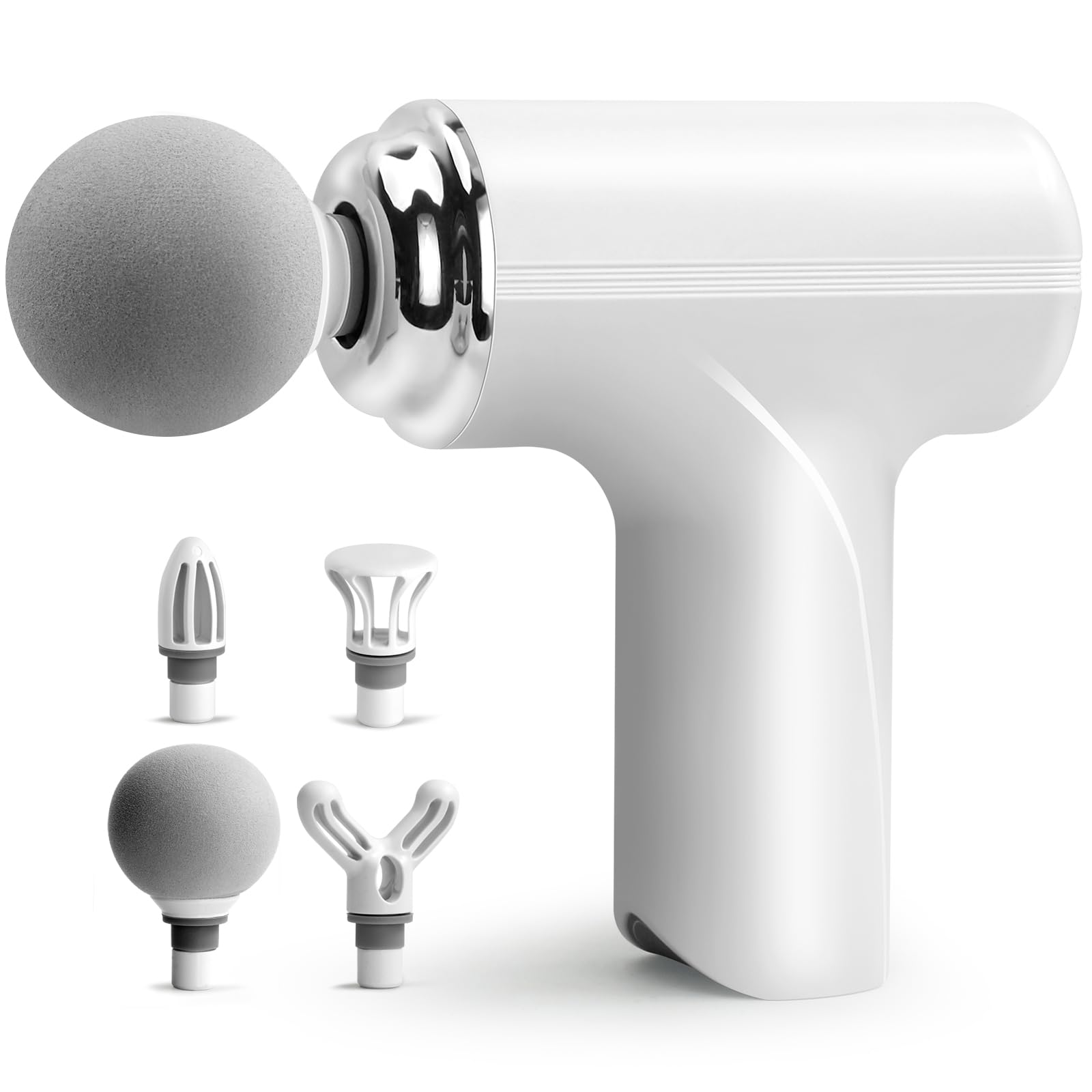 筋膜リリースガン 全身リフレッシュ道具 マッサージガン 6段階強力振動 4個ヘッド付属 軽量 静音  ...