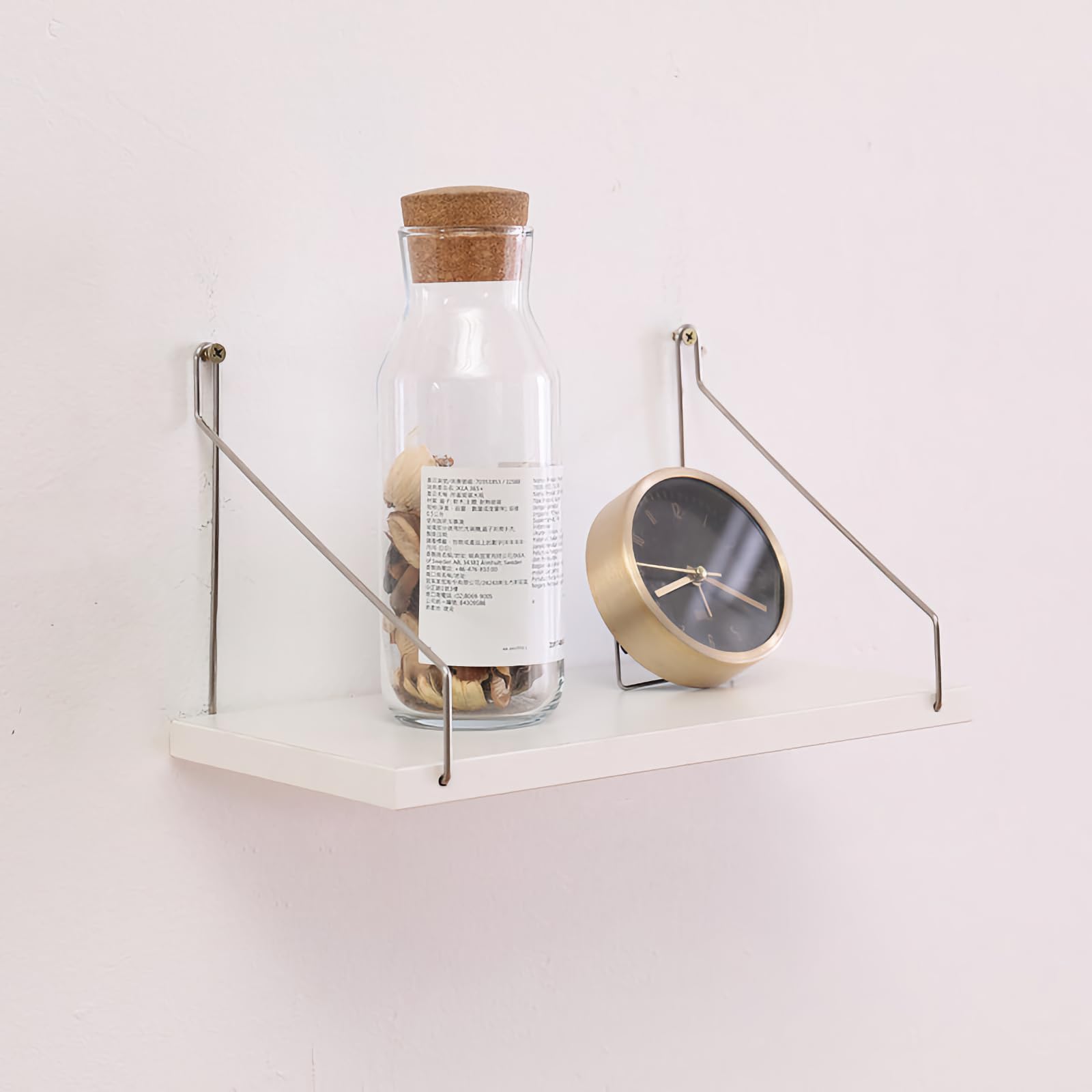 WXVOVXW ウォールシェルフ 壁を傷つけない ウォールシェルフ オープンシェルフ ウォールシェルフ 賃貸 壁 棚 壁掛け棚 吊り棚 取り付け