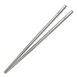 UGO 超軽量チタン箸アウトドア箸キャンピング箸 3cm itanium Chopsticks スクエア キャンプ BBQ 角箸 菜箸 角型 滑