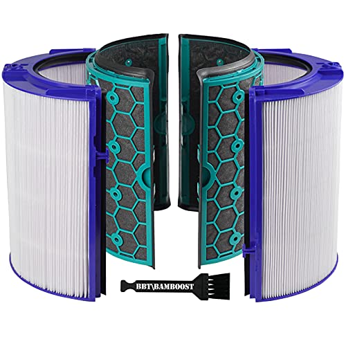 対応機種HP04 Pure Hot + Cool 空気清浄ファンヒーター / P04 Pure Cool 空気清浄タワーファン / DP04 Pure Cool 空気清浄テーブルファン / HP05 / P05・機能プリーツ状に折った高密度のHEPAフィルターは花粉やホコリなどハウスダストを捕らえる。活性炭フィルターにより有害なガスやニオイを除去する。・お手入れフィルターは、洗ったり再利用したりすることはできない。フィルターの空気吸入口および円形パーツ内の小さな開口部につまりがないか点検する。つまりがあった場合、付属ブラシで取り除く。本体の表面を乾燥した布または湿らせた布で拭いてください。・交換目安本体ディスプレイで残りのフィルター寿命が表示され、フィルターの交換が 必要になった際にお知らせする。フィルターの交換表示が出たときに交換を行わない場合、本体の性能および外観に変化が生じる可能性がある。・バンブーストBAMBOOS 商品到着後30日間の保証がございます。その他ご不明点やご心配な点がございましたらお気軽に