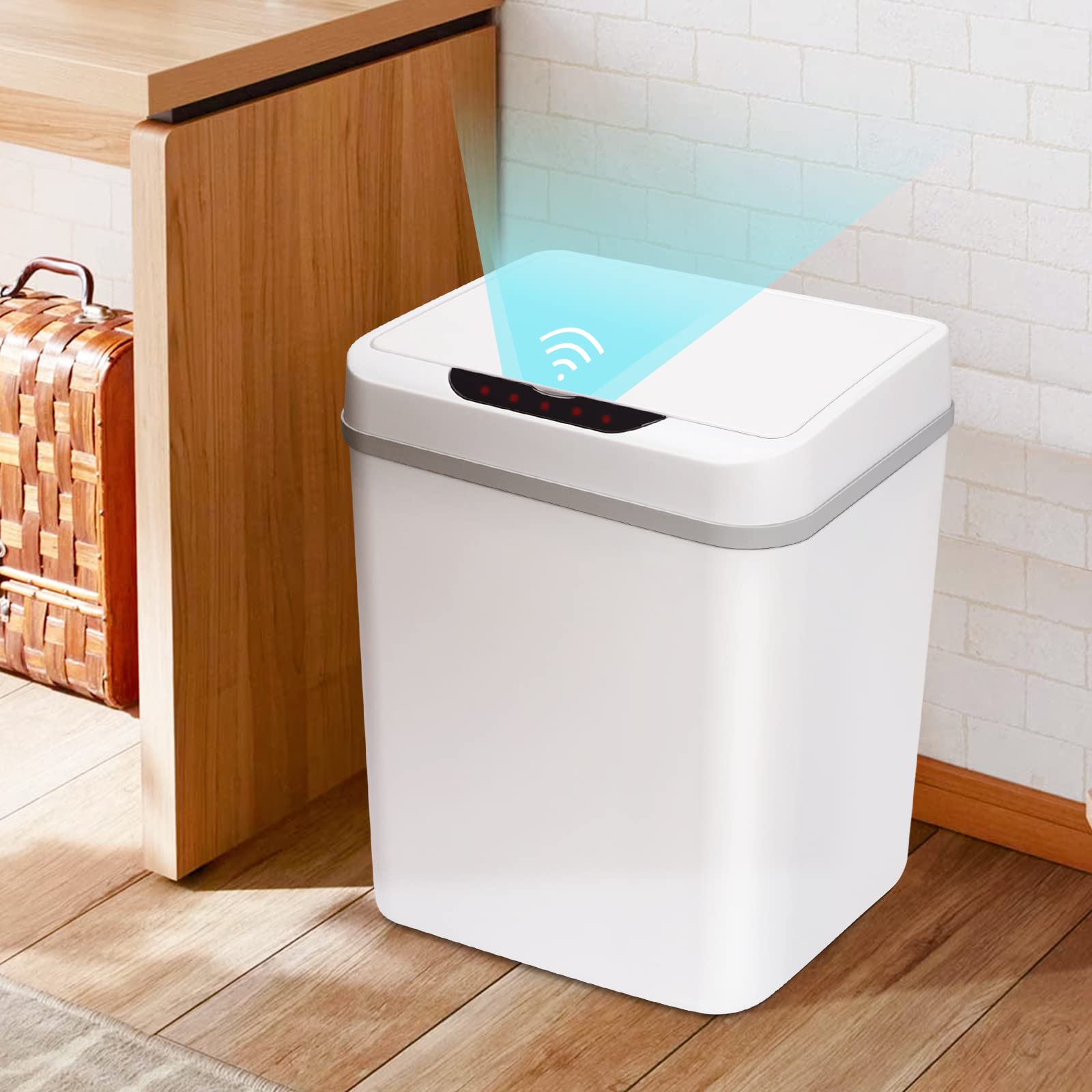 ゴミ箱 自動開閉 9リットル ふた付き 自動ゴミ箱 電池式 人感センサー ダストボックス 日本語取扱説明..