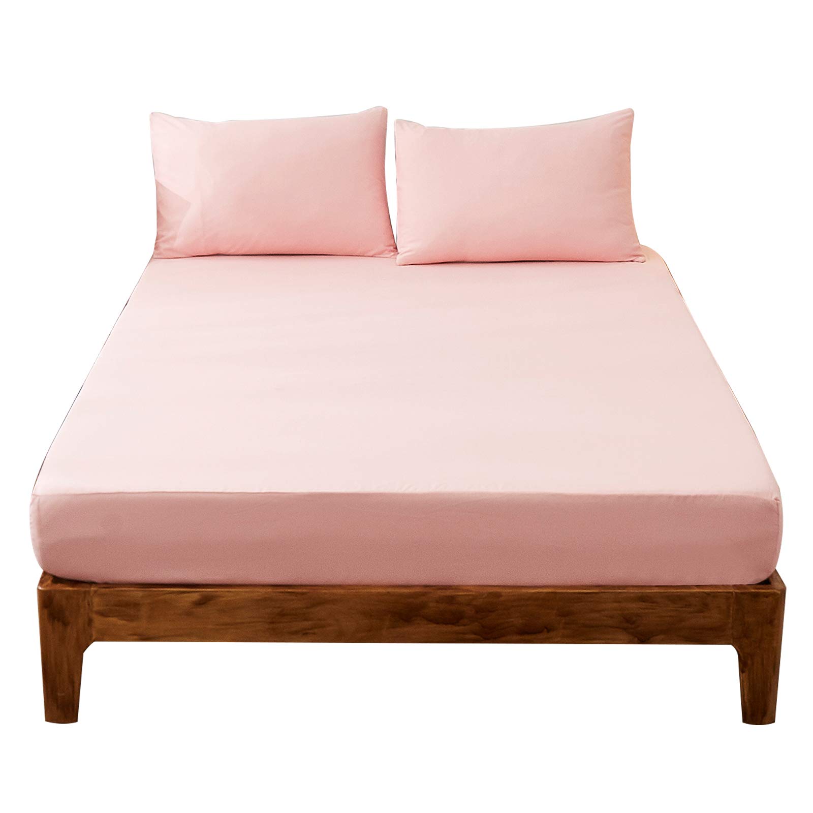 MSOR ボックスシーツ オールシーズン ベッドシーツ ベッドカバー マットレスカバー マチ部分約30cm 吸..