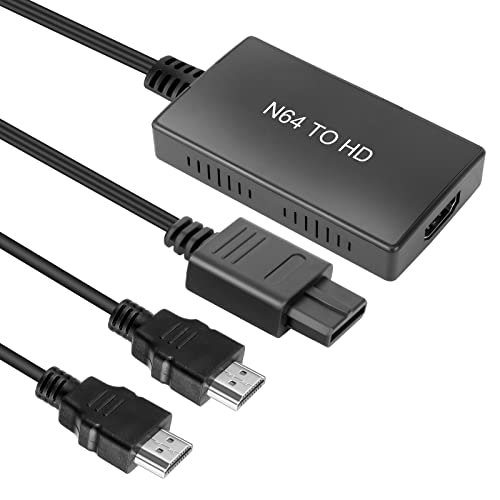 N64 to HDM 変換コンバーター L'QECED N64 / ゲームキューブ/SNES to HDM 変換アダプター 70P/1080P出