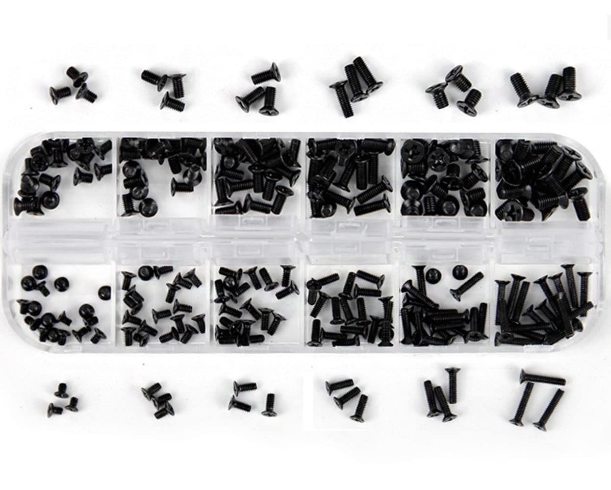 ネジセット 40本入り 1種類 M M.5 M3 ノート用ネジ 交換用ノートパソコンねじ 収納ケース付き