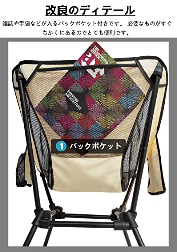 DesertFox アウトドアチェア WAY キャンプ 椅子 ローチェア グランドチェア 軽量 独自開発のカップホルダー 耐荷重150kg コン nikkori-10048956 nikkori store サンプル画像3