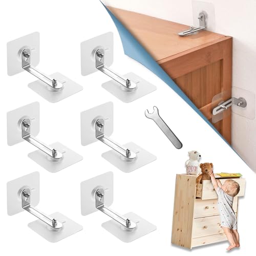 家具転倒防止 耐震器具 穴開け不要 6組セット 強力タイプ 地震対策 転倒防止器具 固定器具 防災用品 家具 固定 落下防止 耐震ストッパー 子