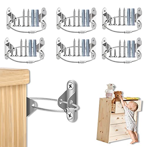 転倒防止金具 耐震金具 地震対策 6組セット 家具転倒防止 固定金具 防災用品 家具 固定 落下防止 ワイ..