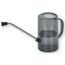 じょうろ 水差し ジョウロ 1 透明 如雨露 目盛り付き プラスチック製 おしゃれ 観葉植物 ガーデン 散水用具 園芸用品 ブラック