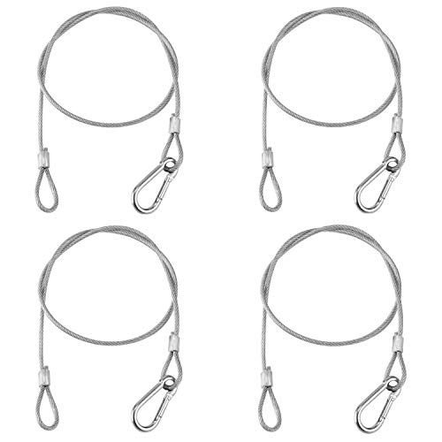 ORSBOX ワイヤー 落下防止ワイヤー セキュリティワイヤー ステンレスW3×D×H500mm 4本セット