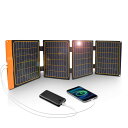 FlexSolar ソーラーパネル 40W ソーラー充電器 B 高速充電 ソーラーチャージャー P67 防水 停電/災害/旅行/アウトドア用