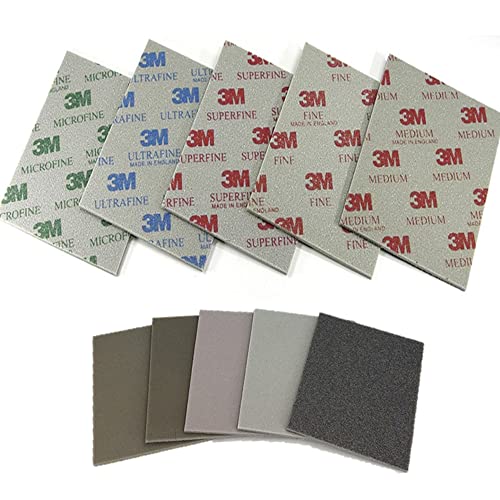 ifework Concierge 3M スポンジ 研磨材 耐水 やすり サンディング 5種類 セット(4.0)