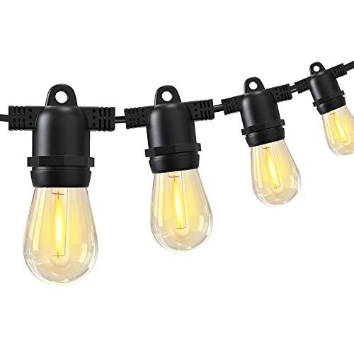 ストリングライト 屋外 防雨型 延長コード スイッチ付き 14.8m ED電球 16個 電球色相当 素材 破損しにくい 連結可能 パーティー電