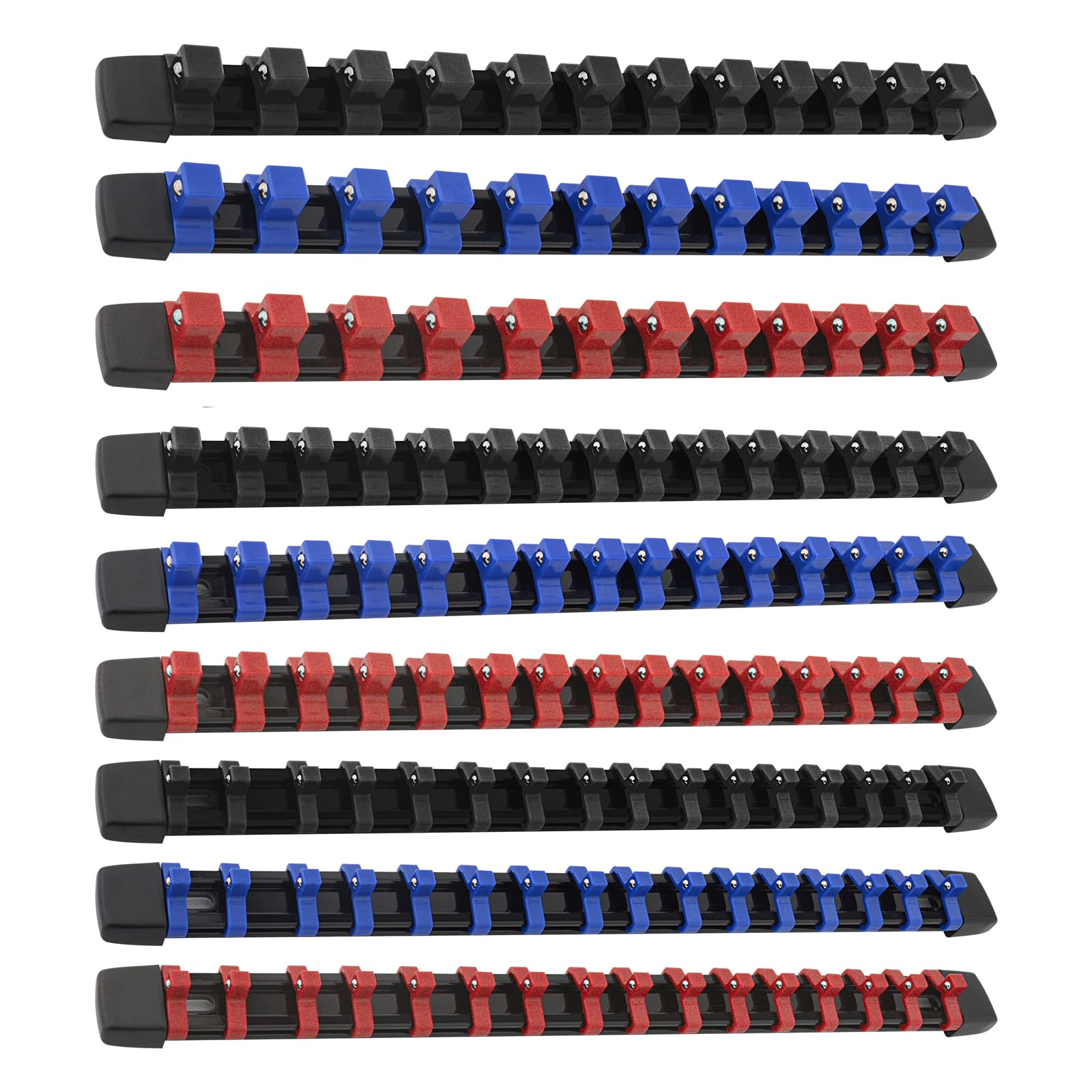 ソケットホルダー 9S 差込角6.35mm1/4 差込角9.5mm3/8 差込角1.7mm1/ 19コマ ソケット収納