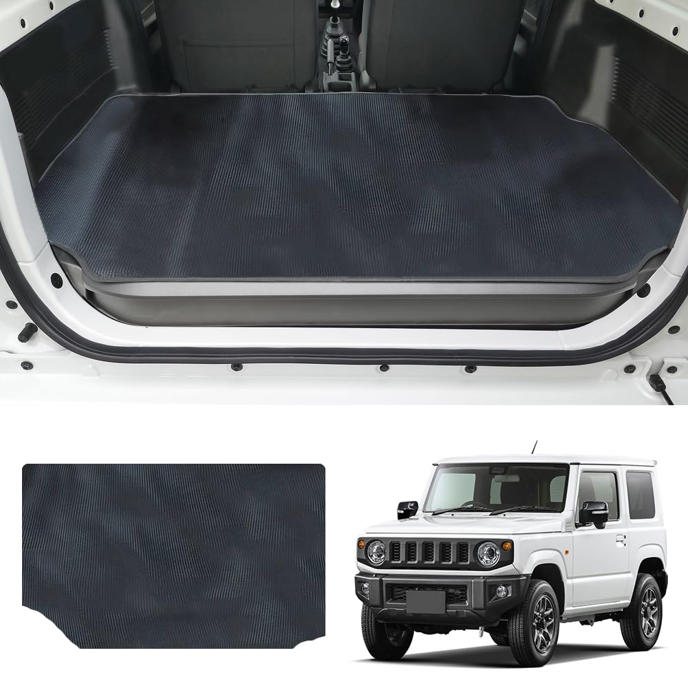 emiry 車 ラゲッジマット新型ジムニー用 撥水 トランクシート 滑り止め jb64 アクセサリー jb74 荷台マット 汚れに強い ワンタッ