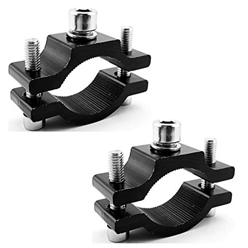 ハンドルバー ホルダー 穴あけ不要 バイク ED 作業灯 ブラケット フォグランプ Φ18〜Φ30mm対応 前照灯 補助灯 ブラケット スタンド