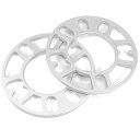 ホイールスペーサー 厚み8MM 4穴5穴兼用 P.C.D.98~114.3 アルミ製 Wheel Spacer 5mm 4/5H シルバー 枚