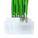 カードホルダー 首掛け ネックストラップ名札 ネームホルダー 名札ホルダー スタッフ 社員証 名刺 パス 展示会 ソフト 防水 透明 横型 35