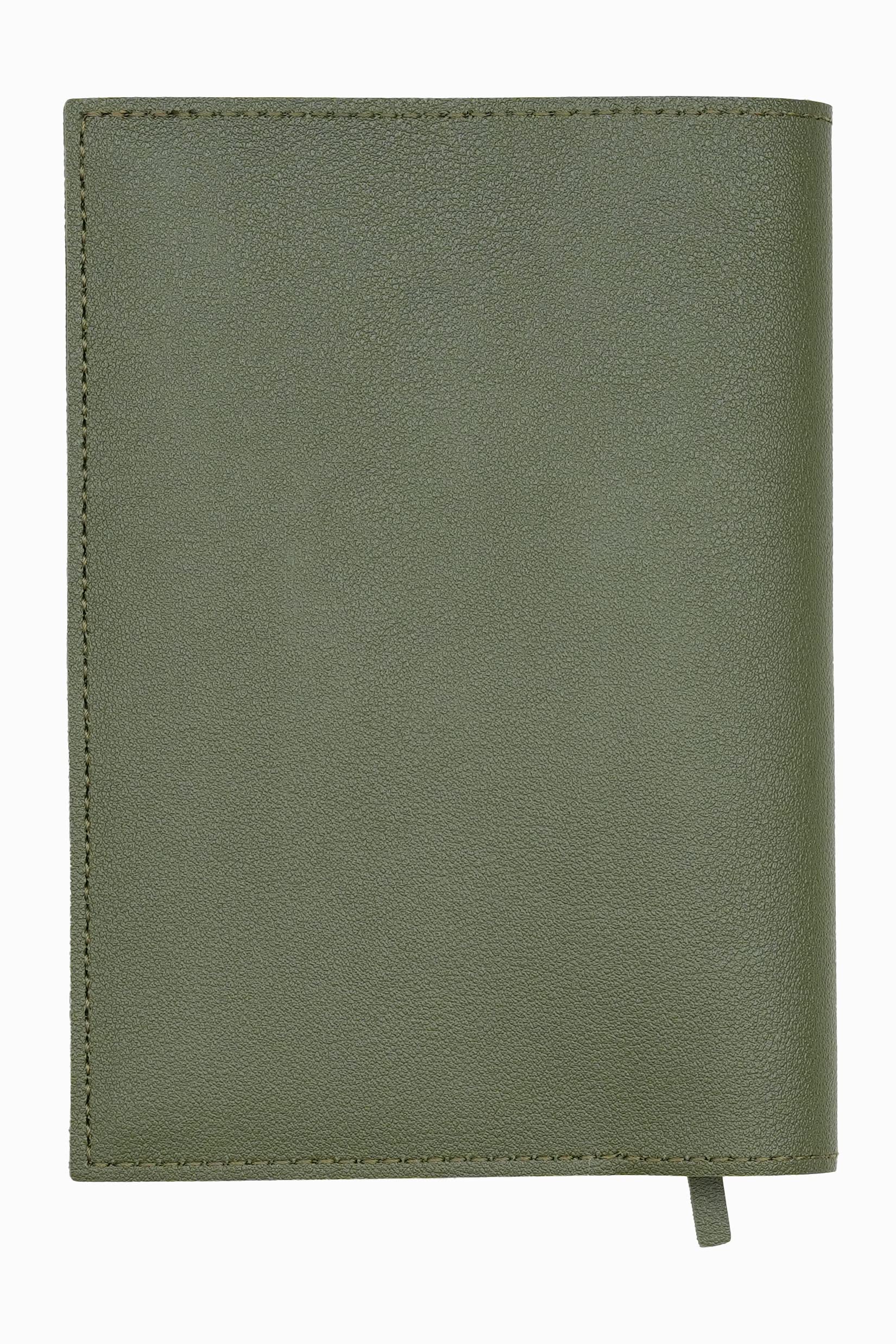 ブックカバー A5判 暗緑色 手帳、文芸誌、マンガ、教科書、学術書、ガイドブックなど1*148*35mmまで厚い本に適用 栞/カード収納口付き