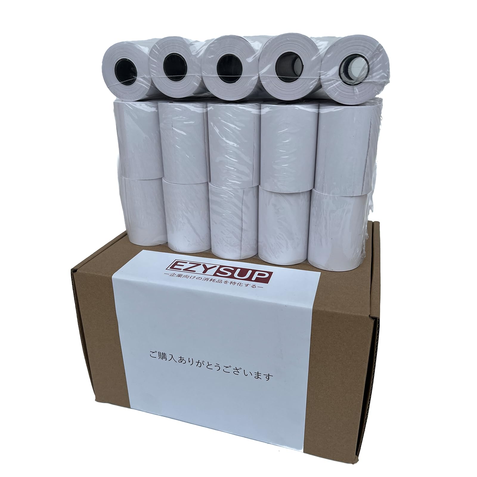 40個感熱ロール紙 57mm幅x38mm外径x14mm内径 エアレジ/スクエアターミナル/レシートプリンター/mpb0対..