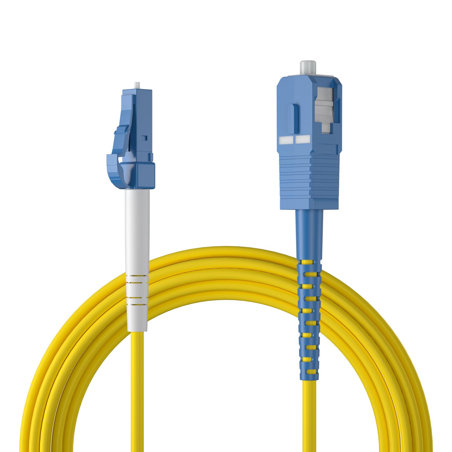 10Gtek 5本 SCC OS SMF シングルモード 1芯 光ファイバーケーブル 宅内光配線コード 光ケーブル 3m