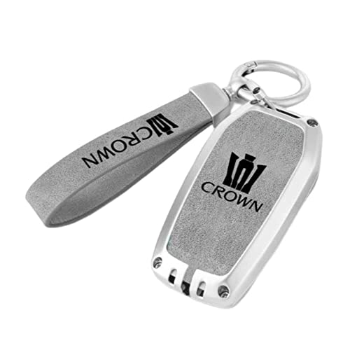 Next クラウン 0系 キーケース 亜鉛合金 キーホルダー付き グレイ M