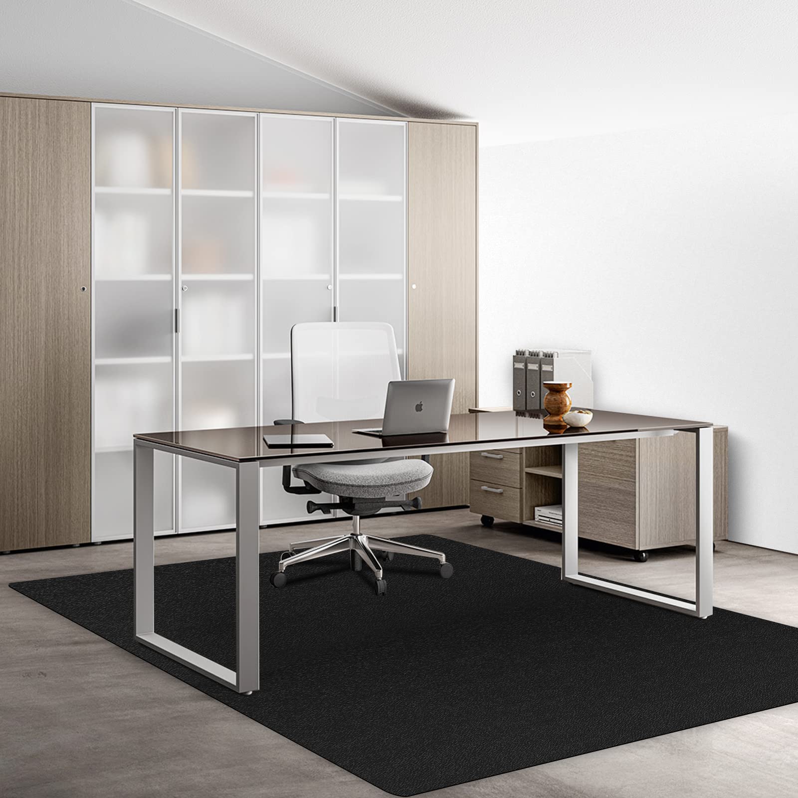 デスクごとチェアマット ゲーミングチェアマット ダイニングマット 床保護マット SAO 超大判 特大サイズ180×300cm PVC 抗菌 防カ